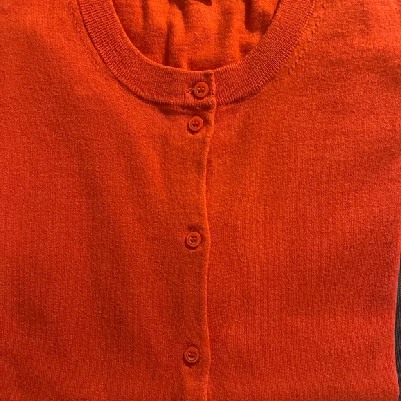 J.CREW The Caryn Red/Coral Cardigan Sz L - Picture 5 of 5